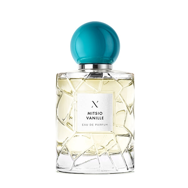 Les Sœurs de Noé - Mitsio Vanille Parfumflakon mit klarem, facettiertem Glas und auffälligem türkisfarbenem Verschluss