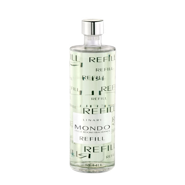 LINARI - Mondo - Diffusor - Refill mit eleganter Leder- und Zedernholzkomposition für verführerische Raumstimmung