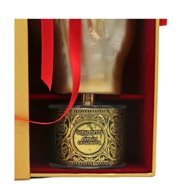 Filippo Sorcinelli - Memento - Rosa fiorita goldener Flakon mit kunstvollem Ornament und rotem Innenraum