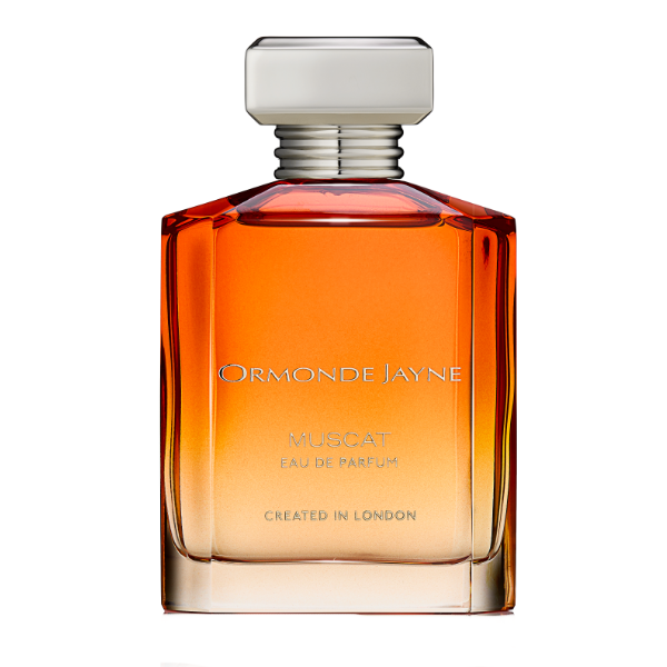 Ormonde Jayne - Muscat Parfümflakon mit elegantem Farbverlauf von Bernstein zu Hellgelb und klarem Rechteckverschluss