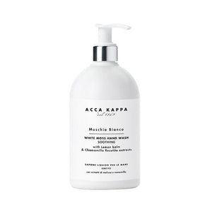Acca Kappa - Muschio Bianco - Liquid Hand Wash in weißer Flasche mit sanfter Reinigung und pflegenden Extrakten