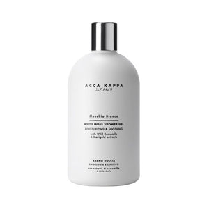 Acca Kappa - Muschio Bianco - Bath & Shower Gel in weißer Flasche mit pflegender Formel und sanfter Reinigung der Haut