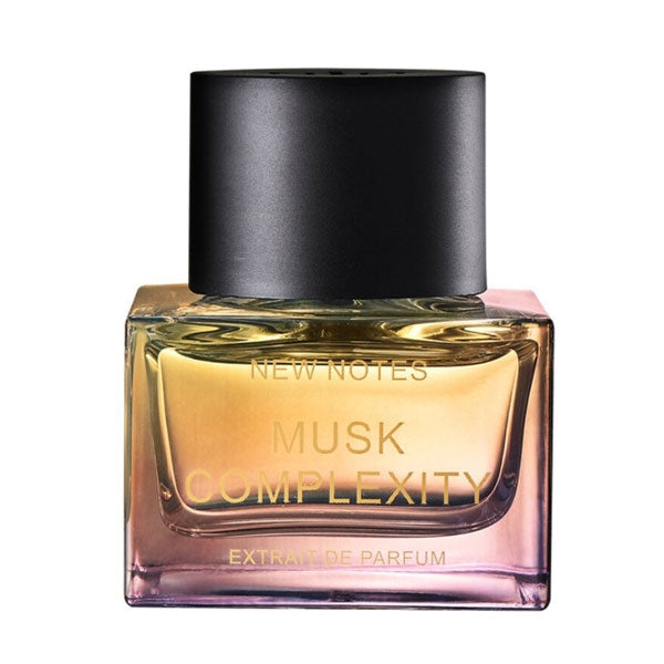New Notes - Hologram Collection - Musk Complexity rechteckiger Flakon mit schwarzem Deckel und schimmerndem Farbverlauf