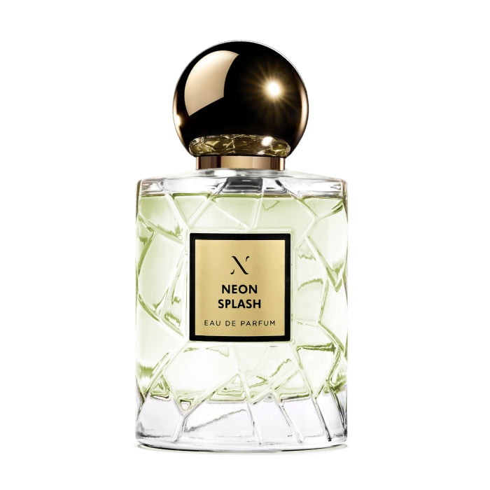 Les Sœurs de Noé - Neon Splash Eau de Parfum mit facettiertem Flakon und glänzendem goldfarbenem Rundverschluss