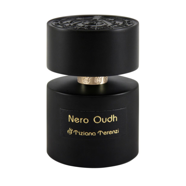 Tiziana Terenzi - Luna Collection - Nero Oudh eleganter schwarzer Flakon mit goldfarbenem Schriftzug und verziertem Deckel