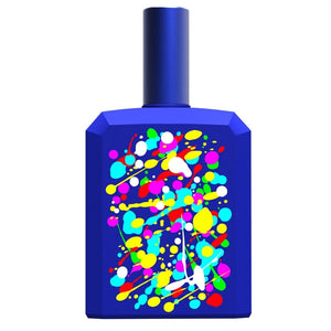 Histoires de Parfums - This is not a Blue Bottle 1.2 Parfumflakon in kräftigem Blau mit bunten Farbspritzern und modernem Design