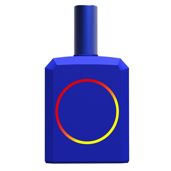 Histoires de Parfums - This is not a Blue Bottle 1.3 blauer Flakon mit rotem und gelbem Kreis im minimalistischen Design