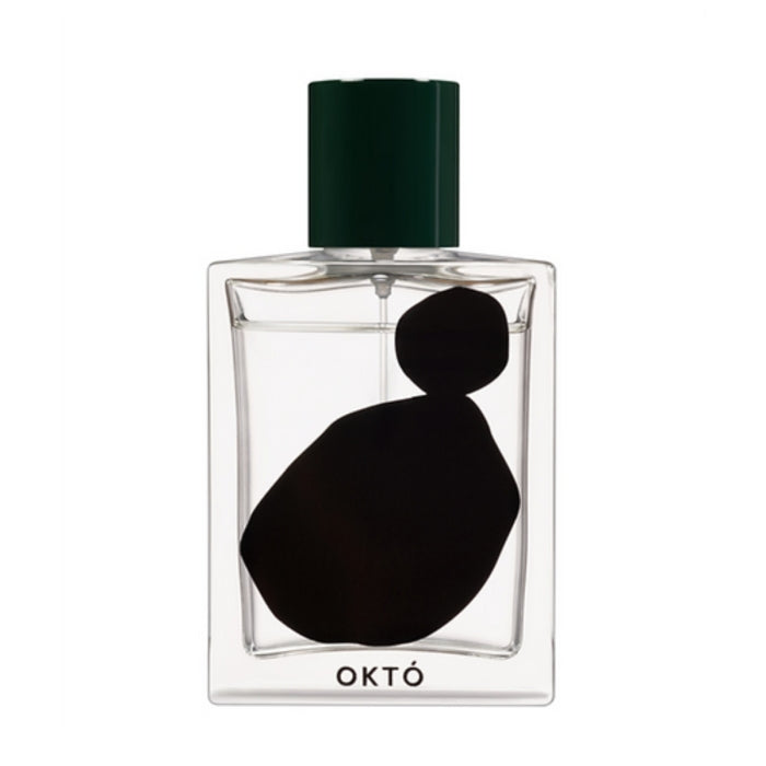 OHTOP - Októ Parfumflasche mit minimalistischem Design und schwarz-grafischem Motiv für moderne Duftliebhaber