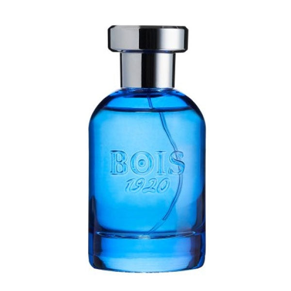 Bois 1920 - Trasparenti - Oltremare blauer Glasflakon mit silbernem Deckel, inspiriert von frischer Meeresbrise
