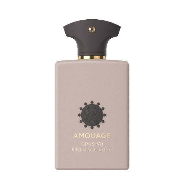 Amouage - Library Collection - Opus VII - Reckless Leather Parfumflakon mit elegantem, mattem Design und dunklem Verschluss
