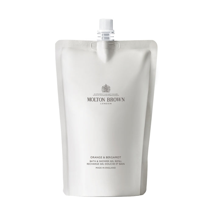 Molton Brown - Orange & Bergamot Bath & Shower Gel - Refill Nachfüllpackung mit erfrischendem Zitrusduft und umweltfreundlicher Verpackung