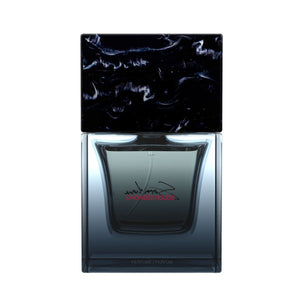 Sora Dora - Orchidée Rouge Parfumflakon mit dunklem Glas und schwarzem, marmoriertem Verschluss in modernem Design