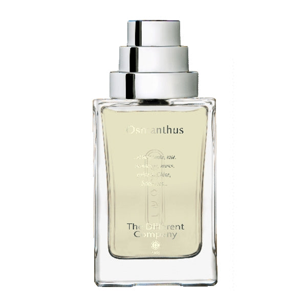 The Different Company - Osmanthus Parfumflakon mit klarem Glas und silbernem Sprühkopf für einen floralen Duftauftritt