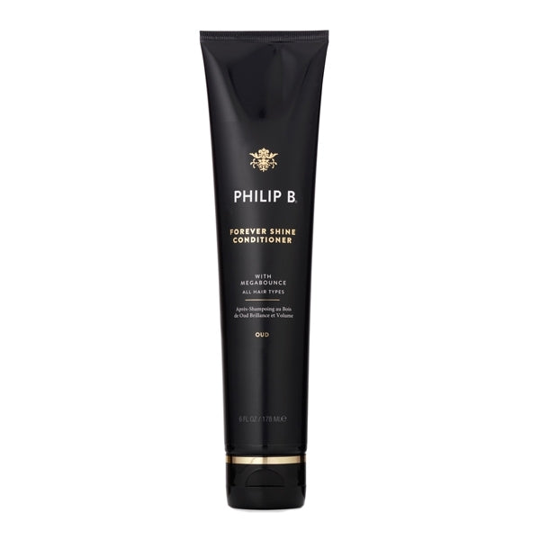 Philip B - Forever Shine Conditioner in schwarzer Tube mit goldener Schrift für intensive Feuchtigkeit und Glanz