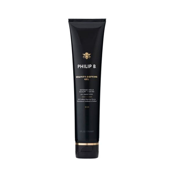 Philip B - Gravity-Defying Gel in schwarzer Tube mit intensivem Halt und strahlendem Glanz für definierte Haarstyles