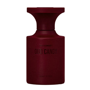 BORNTOSTANDOUT - Oud Candy Flakon in dunklem Bordeauxrot mit matte Oberfläche und elegantem Flaschendesign