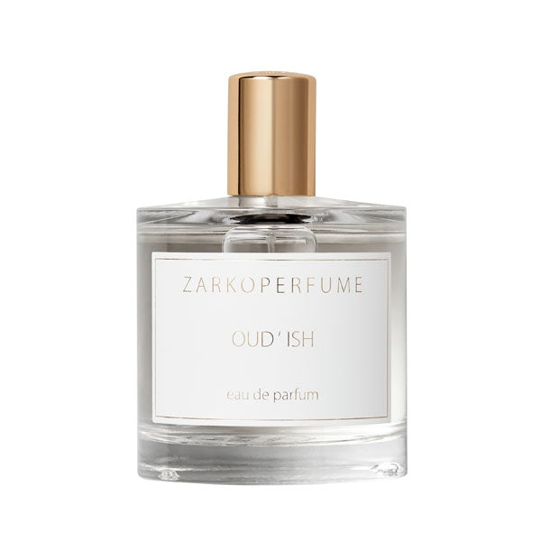 Zarkoperfume - Oud'Ish Parfumflakon mit klarem Glas und glänzendem goldfarbenem Verschluss in schlichter Eleganz