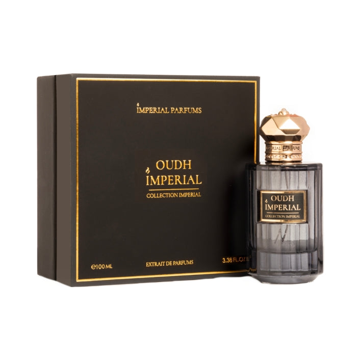 Imperial Parfums - Oudh Imperial in elegantem Flakon mit goldfarbenem Verschluss und anspruchsvoller schwarzer Verpackung