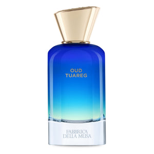 Fabbrica della Musa - Oud Touareg Parfümflakon in intensivem Blau mit goldenem Verschluss und elegantem Design