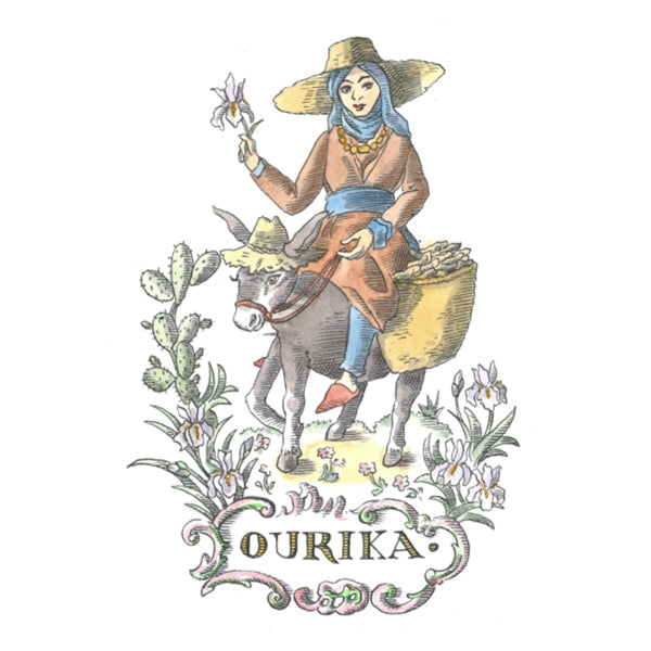 Trudon - Les Belles Matières - Ourika - Duftkerze mit kunstvoller Illustration und würzig-sinnlichem Charakter der Irisblüte