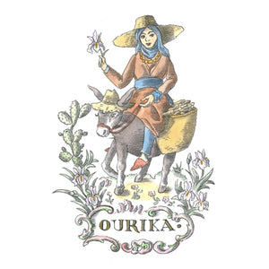 Trudon - Les Belles Matières - Ourika - Duftkerze mit kunstvoller Illustration und würzig-sinnlichem Charakter der Irisblüte