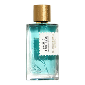 Goldfield & Banks - Native Collection - Pacific Rock Moss Parfumflakon mit aquatischer blauer Flüssigkeit und goldfarbenem Verschluss