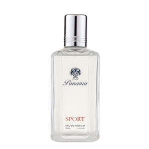 Boellis - Panama 1924 - Sport Parfumflakon mit klarer Flüssigkeit und silbernem Verschluss, modernes Flaschendesign