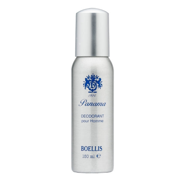 Boellis - Panama 1924 - Deodorant mit frischem Duft aus Vanille, Tabakblüte und belebenden Zitrusnoten in silberner Flasche