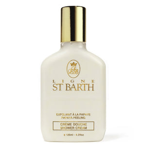 Ligne St Barth - Papaya Peeling Shower Cream elegante Flasche mit goldenem Verschluss und sanfter Peeling-Duschcreme für strahlende Haut