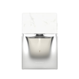 Sora Dora - White Collection - 7 Parfumflakon mit klarem Glas und weißem Marmorverschluss in minimalistischer Eleganz
