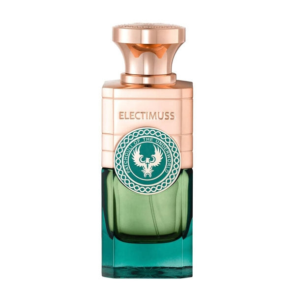 Electimuss - Patchouli of the Underworld Flakon mit grünem Glas und kupferfarbenem Verschluss in edlem Design