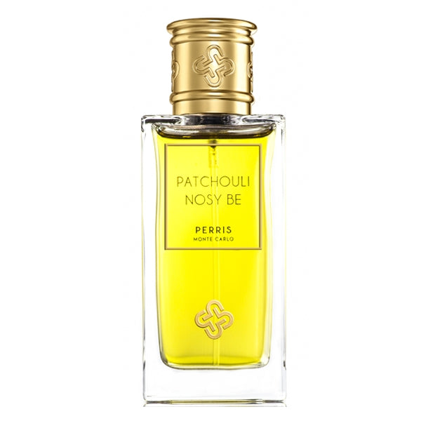 Perris Monte Carlo - Patchouli Nosy Be - Extrait de Parfum mit goldenem Verschluss und klarem Flakon mit gelbem Duftöl