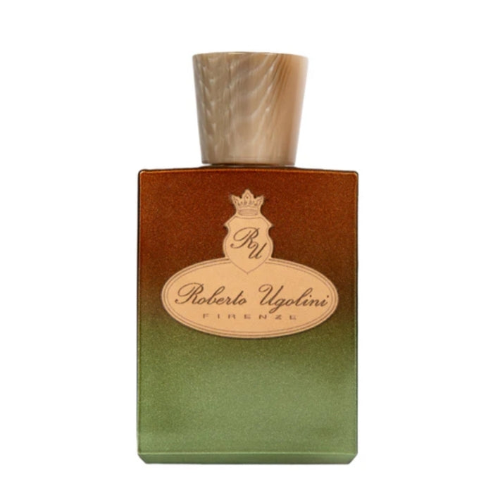 Roberto Ugolini - Patina Parfumflakon mit grün-braunem Farbverlauf und edlem naturfarbenem Verschluss