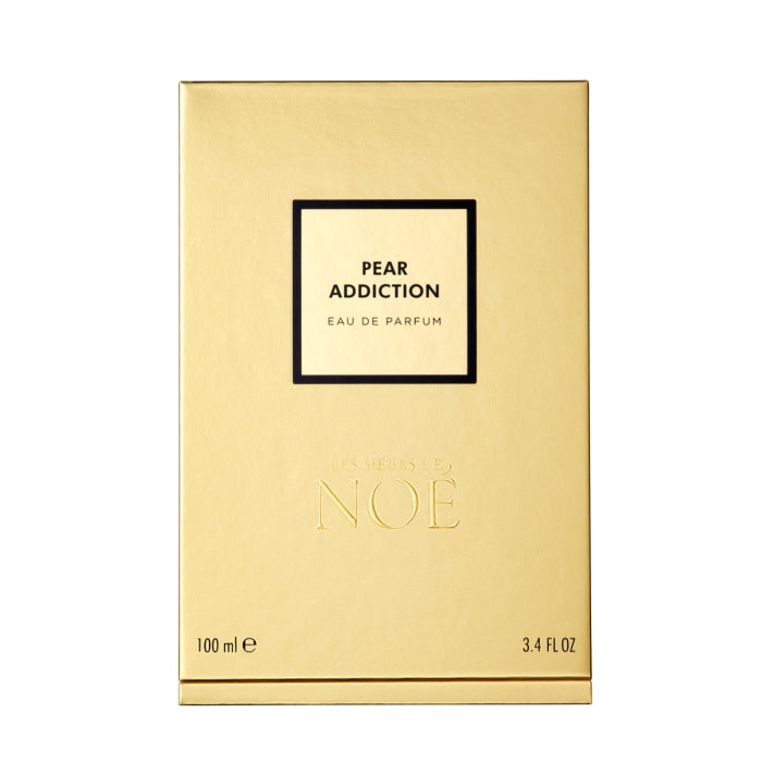 Les Sœurs de Noé - Pear Addiction elegante goldfarbene Verpackung mit reduziertem Design für 100 ml Eau de Parfum