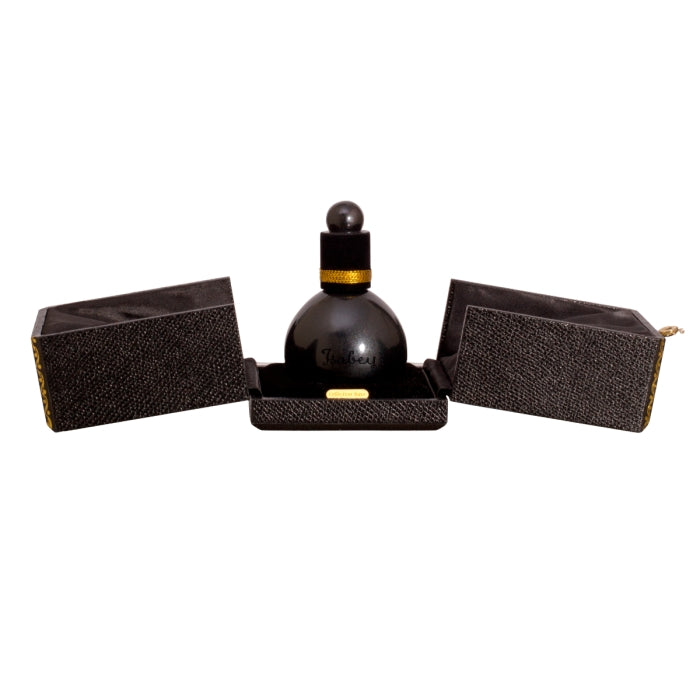 Isabey - Lys Noir - Extrait de Parfum Flakon in elegantem schwarzem Etui mit goldfarbenem Detail und rundem Verschluss