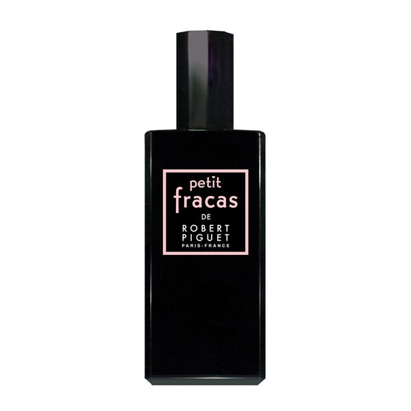 Piguet - Petit Fracas Parfumflakon mit schwarzem, rechteckigem Design und dezentem Logo elegant präsentiert
