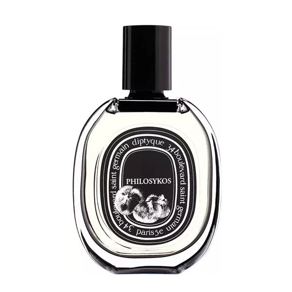 Diptyque - Philosykos - Eau de Parfum klarer Flakon mit schwarzem Etikett und Feigenmotiv im eleganten Design