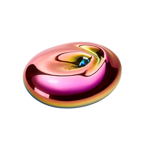 Pigmentarium - Holder - Pink Wave Porzellanhalter mit irisierendem Pinkton und außergewöhnlicher organischer Form als Dekorstück