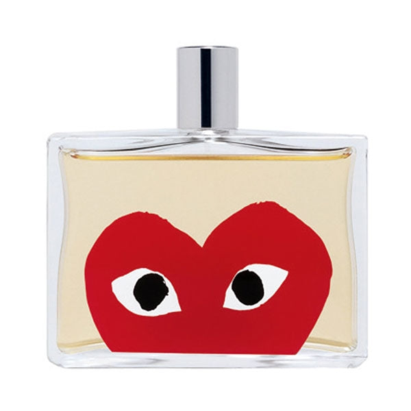 Comme des Garçons - Play Red Flakon mit markantem roten Herz und augenförmigem Design in klarer Glasflasche