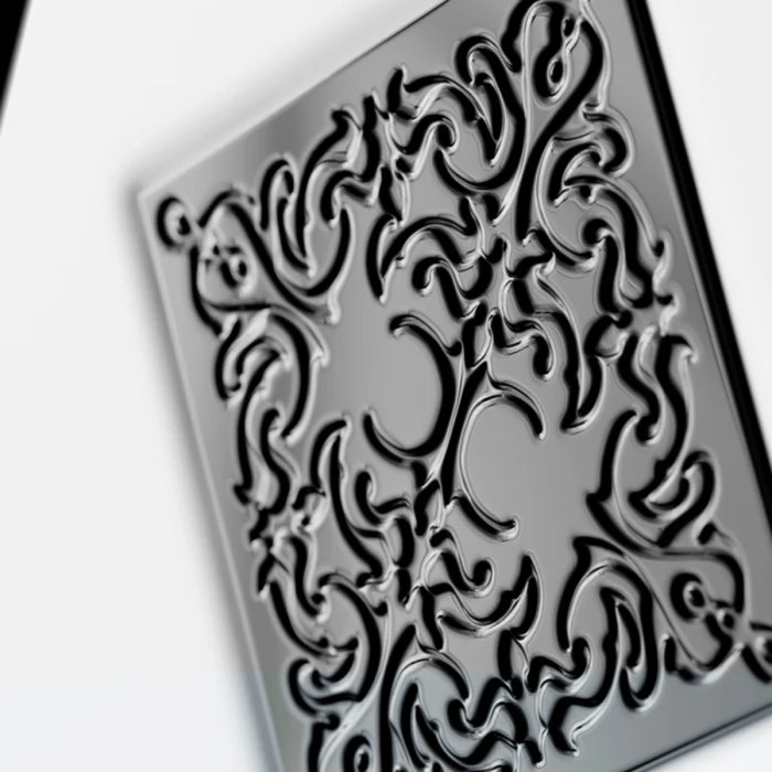 Initio - Hedonist Collection - Power Self mit filigranem schwarzem Ornament auf glänzender Oberfläche vor hellem Hintergrund