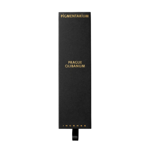 Pigmentarium - Räucherstäbchen - Prague Olibanum elegante schwarze Verpackung mit goldfarbenem Schriftzug und Zugband
