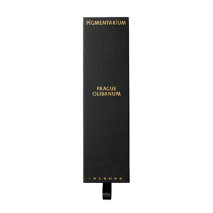 Pigmentarium - Räucherstäbchen - Prague Olibanum elegante schwarze Verpackung mit goldfarbenem Schriftzug und Zugband