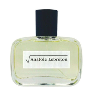Anatole Lebreton - Racine Carrée Parfumflakon mit klarem Glas und schwarzem Verschluss auf weißem Hintergrund