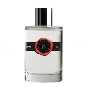 Arte Profumi - Artissima Collection - Racconti di Viaggio klarer Flakon mit schwarzem Band und rotem Siegel, silberner Verschluss
