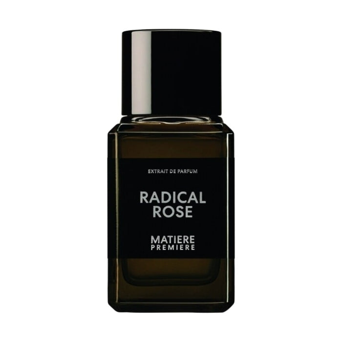 Matière Première - Radical Rose - Extrait Parfümflakon in dunklem Glas mit schlichtem schwarzem Etikett und modernem Design