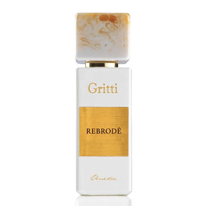 Gritti - White Collection - Rebrodé eleganter weißer Flakon mit Goldakzenten und marmoriertem Verschlussdesign