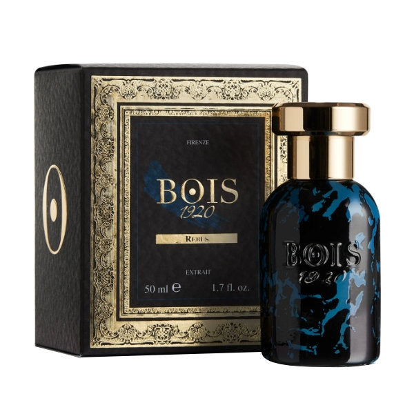 Bois 1920 - Prestige Collection - Rebus Parfumflakon in blau-schwarzem Marmor mit goldenem Verschluss und edler Verpackung