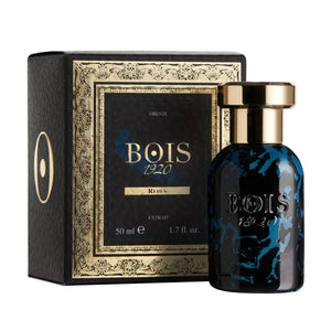 Bois 1920 - Prestige Collection - Rebus Parfumflakon in blau-schwarzem Marmor mit goldenem Verschluss und edler Verpackung