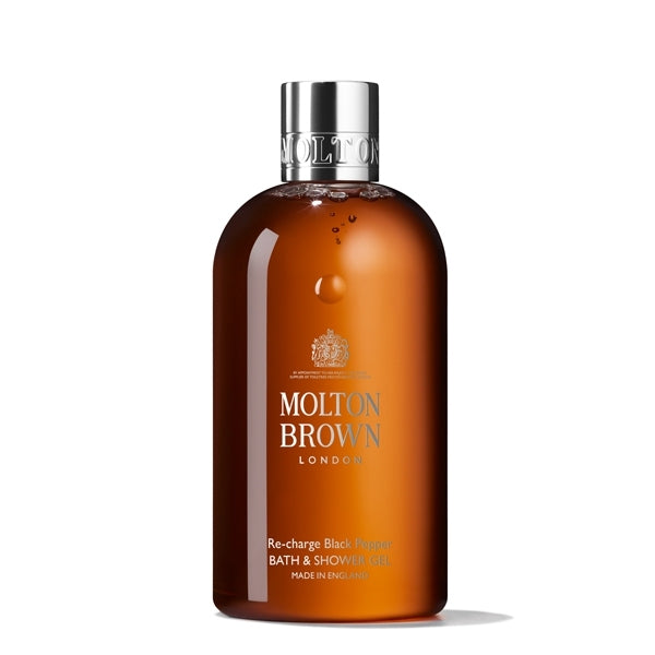 Molton Brown - Re-charge Black Pepper Bath & Shower Gel mit würziger Note für belebende Reinigung und luxuriösen Schaumbadgenuss