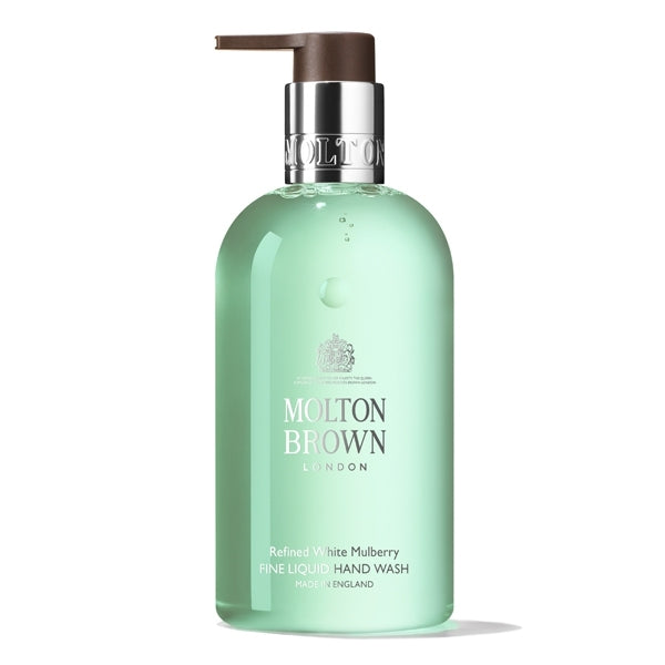 Molton Brown - Refined White Mulberry Fine Liquid Hand Wash mit pflegender Formel gegen Hautalterung für sanfte Reinigung.
